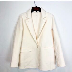 Banana Republic NWT white wool blazer coat S